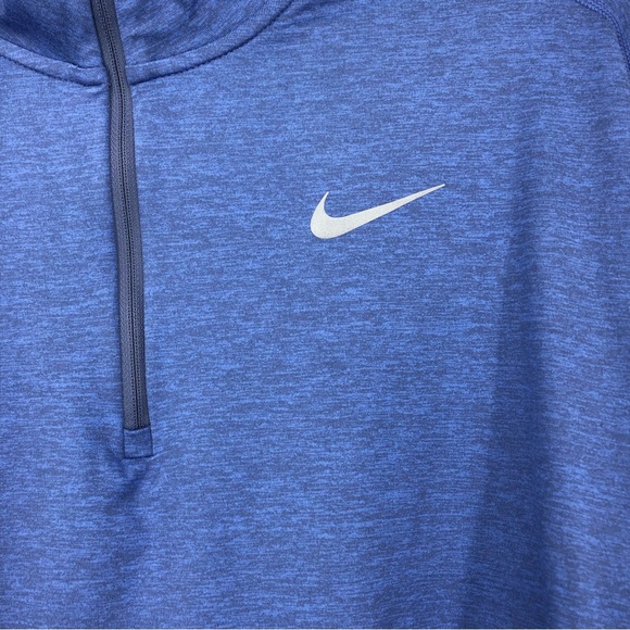 Nike Purple Running Quarter Zip Pullover Long Sleeve Thumb Holes Size Large - Picture 2 of 6